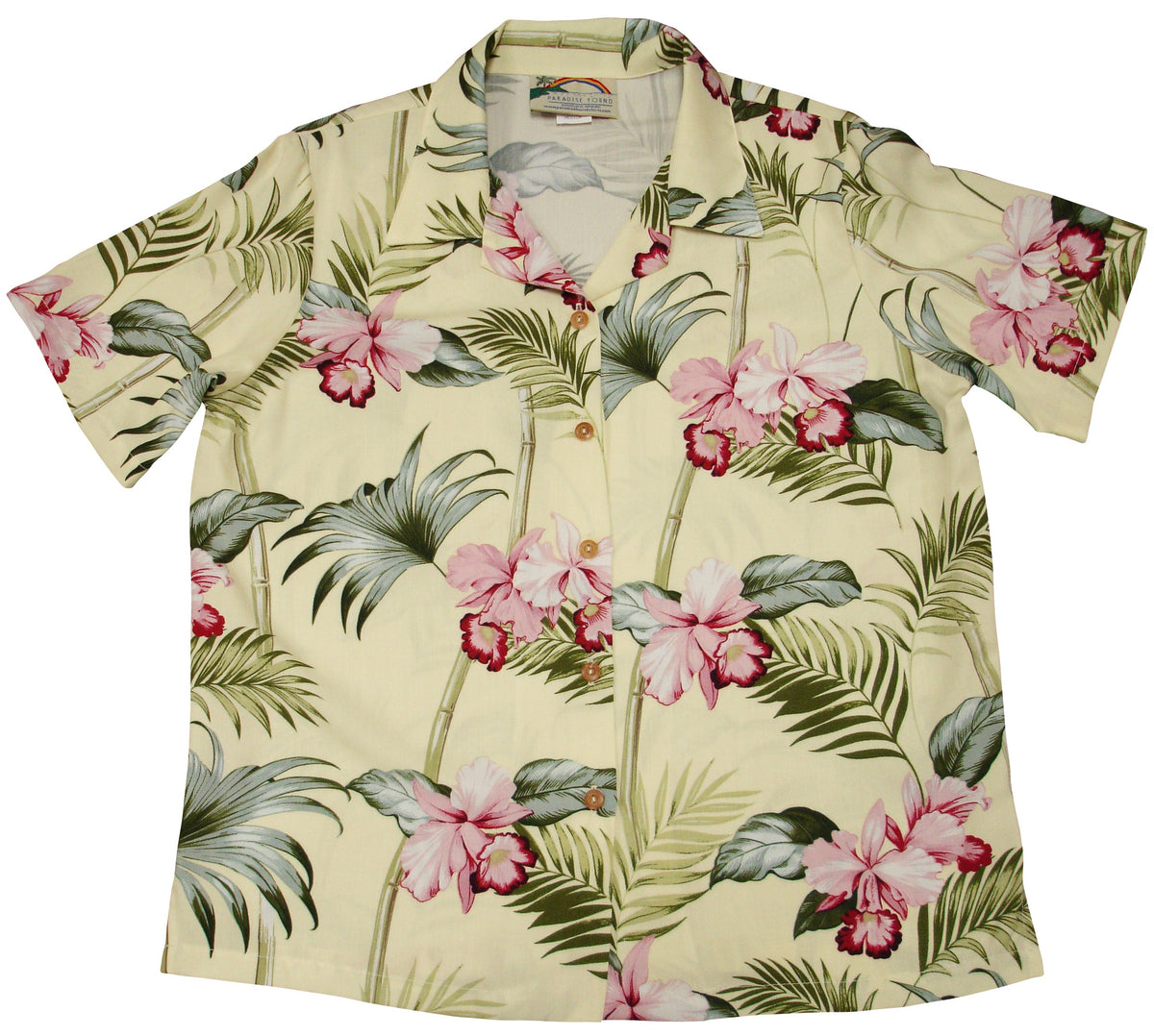 Orchid Bamboo women's paradise found shirt — Women's Camp Shirts — Paradise Found (view 3)