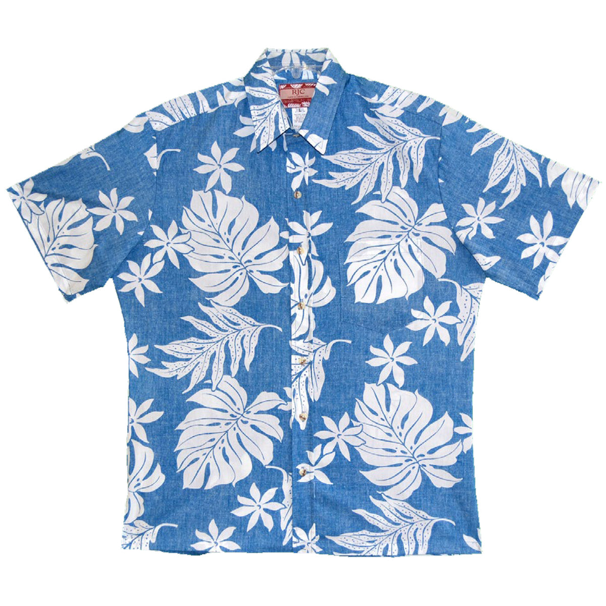 Magnificent Monstera Businessman's Reverse Cotton — Men's Reverse Print Shirts — MauiShirts
