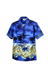 Motorcycle Hawaiian Sunset Men's Shirt — Men's Cotton Shirts — Pacific Legend (view 8)