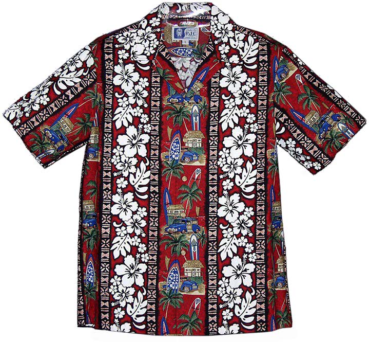 Surfboard Woodie Men's Shirt — Men's Cotton Shirts — RJC (view 4)
