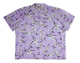 Paradise Found Men's Star Orchid Tom Selleck Magnum PI Hawaiian Shirt
