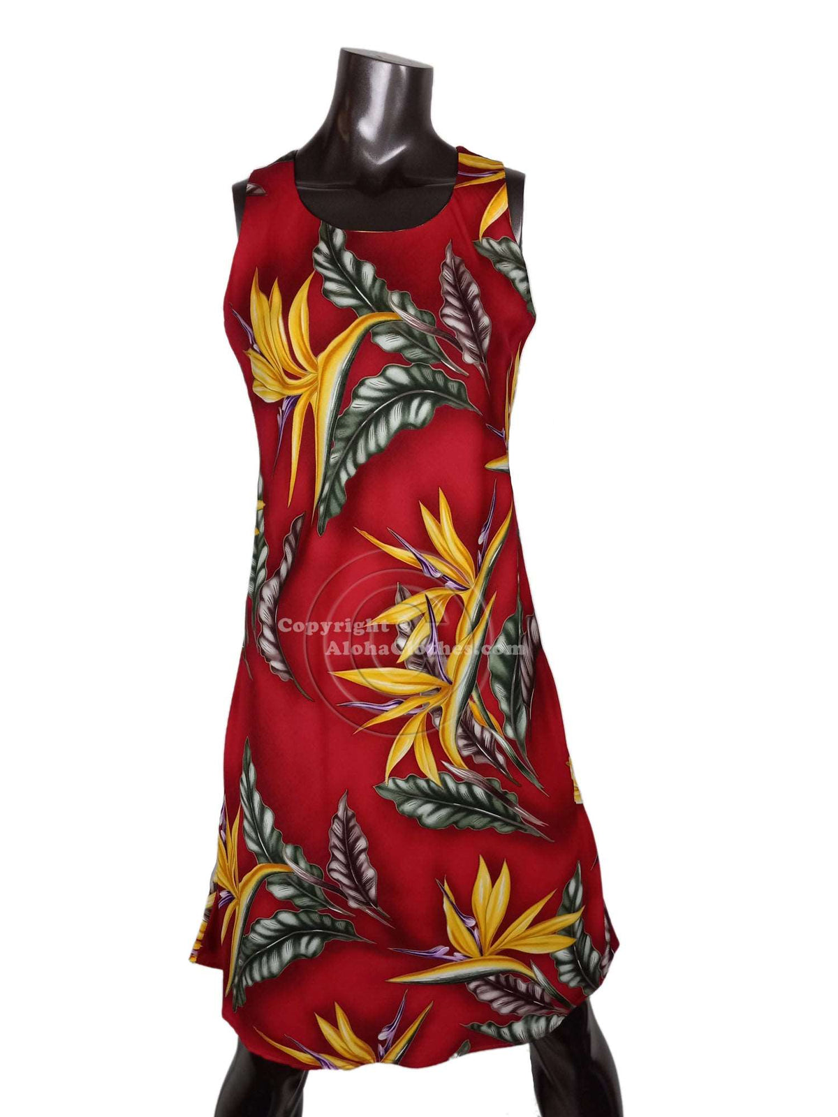Bird of Paradise #2 Bias Cut Flared Tank — Women's Tank Dresses — Paradise Found