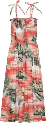 Paradise Island Surf Women's Hawaiian Smocked Dress