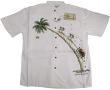 Up, Up & Away Santa Claus Embroidered Shirt — Men's Embroidered Shirts — MauiShirts (view 4)