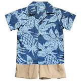 Hala Pineapple Boy's 2pc Set — Boys Cabana Sets — RJC (view 12)