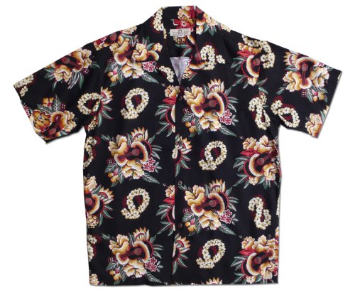 Ukulele Lei Pineapple Juice Men's Shirt — Men's Rayon Shirts — RJC (view 10)