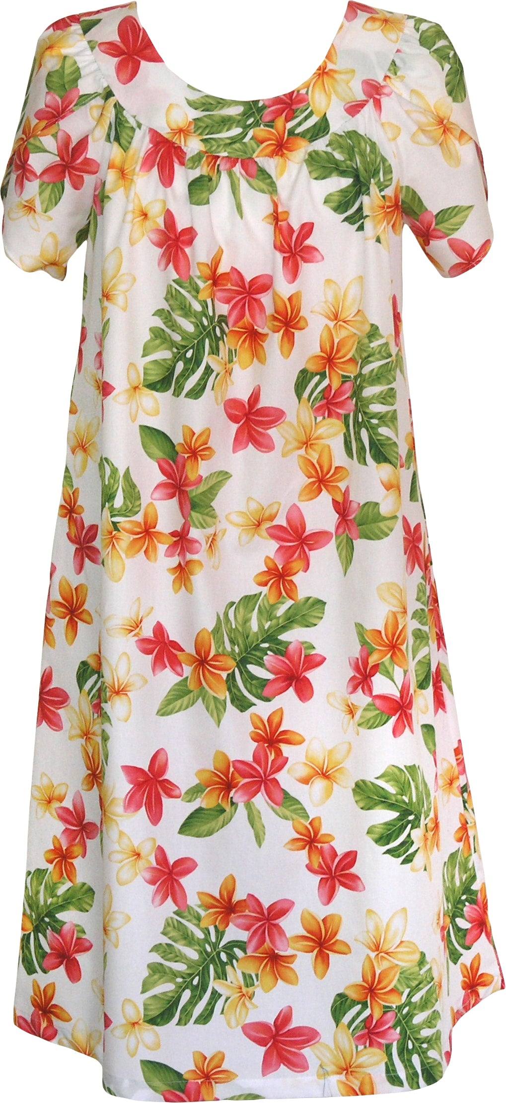 RJC Women's Rainbow Plumeria Muumuu Dress