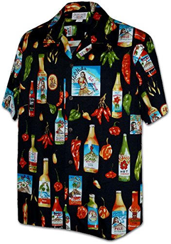 Chili Pepper Hot Sauce Men's Shirt — Men's Cotton Shirts — Pacific Legend (view 8)