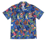 Santa Resting in Hawaii Christmas Shirt — Men's Cotton Shirts — RJC (view 3)