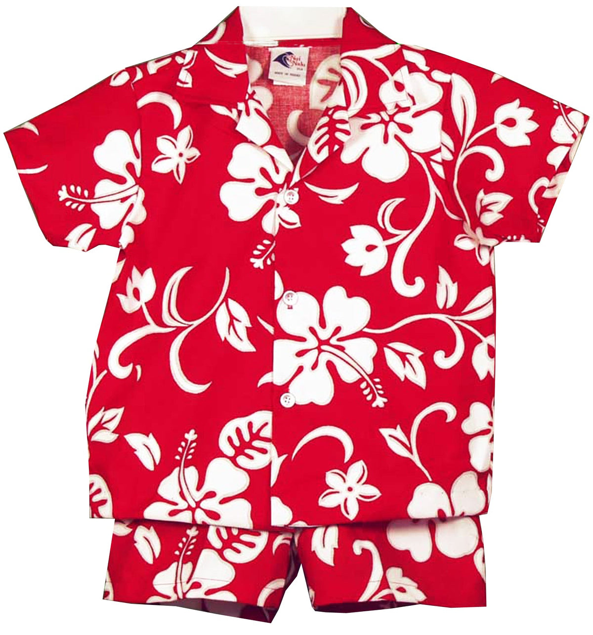Classic Hibiscus Boy's 2pc — Boys Cabana Sets — RJC (view 5)