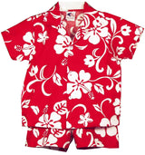 Classic Hibiscus Boy's 2pc — Boys Cabana Sets — RJC (view 5)