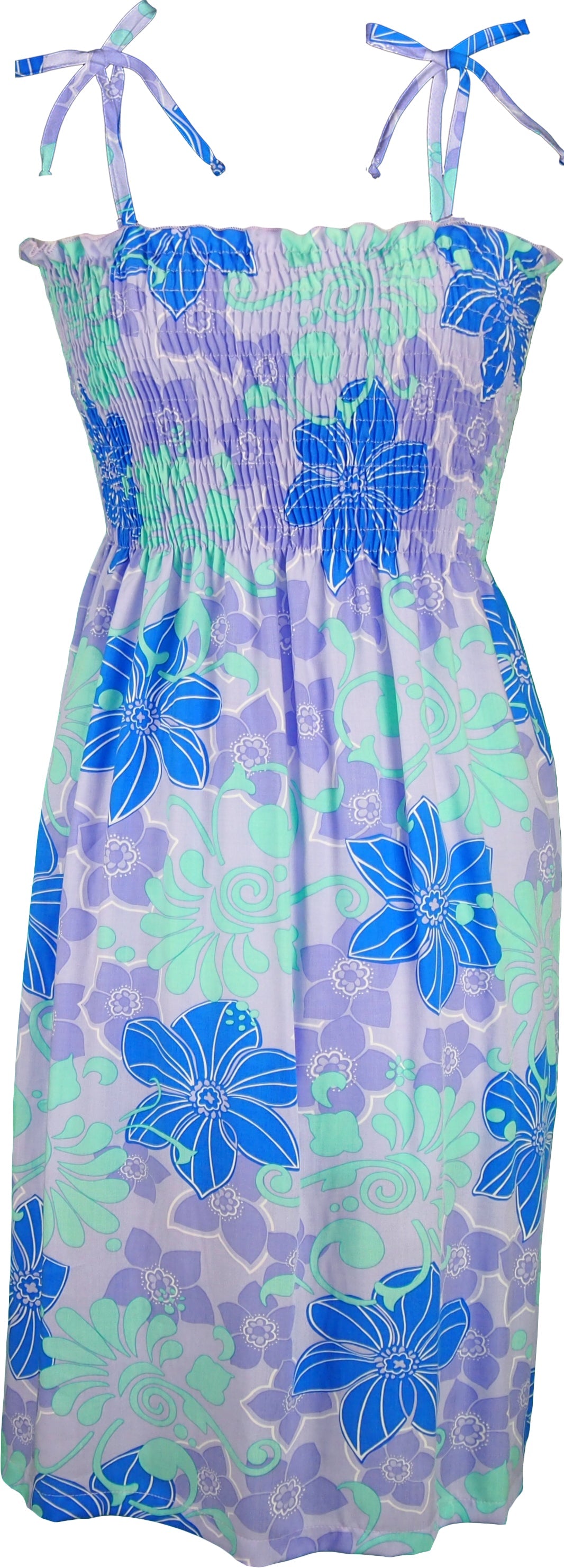 Pastel Floral Smocked Tube Dress — Women's Sun Dresses — MauiShirts