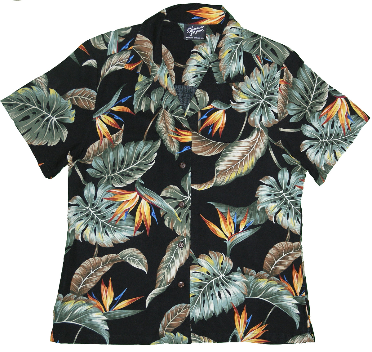 RJC Bird or Paradise Summer Women's Hawaiian Camp Shirt – Rayon, Made in Hawaii
