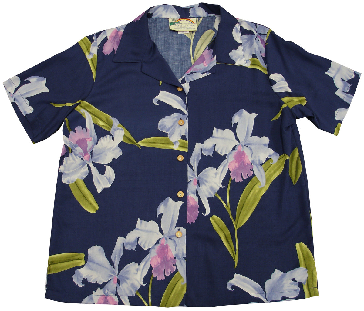 Double Orchid women's rayon shirt — Women's Camp Shirts — Paradise Found (view 3)