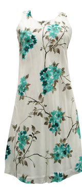 Sakura Cherry Blossom Women's Short Tank Flared Dress — Women's Tank Dresses — Paradise Found (view 3)