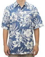 Jumbo Hibiscus Fern Men's Cotton Go Barefoot Aloha Shirt — Men's Cotton Shirts — Go Barefoot (view 6)