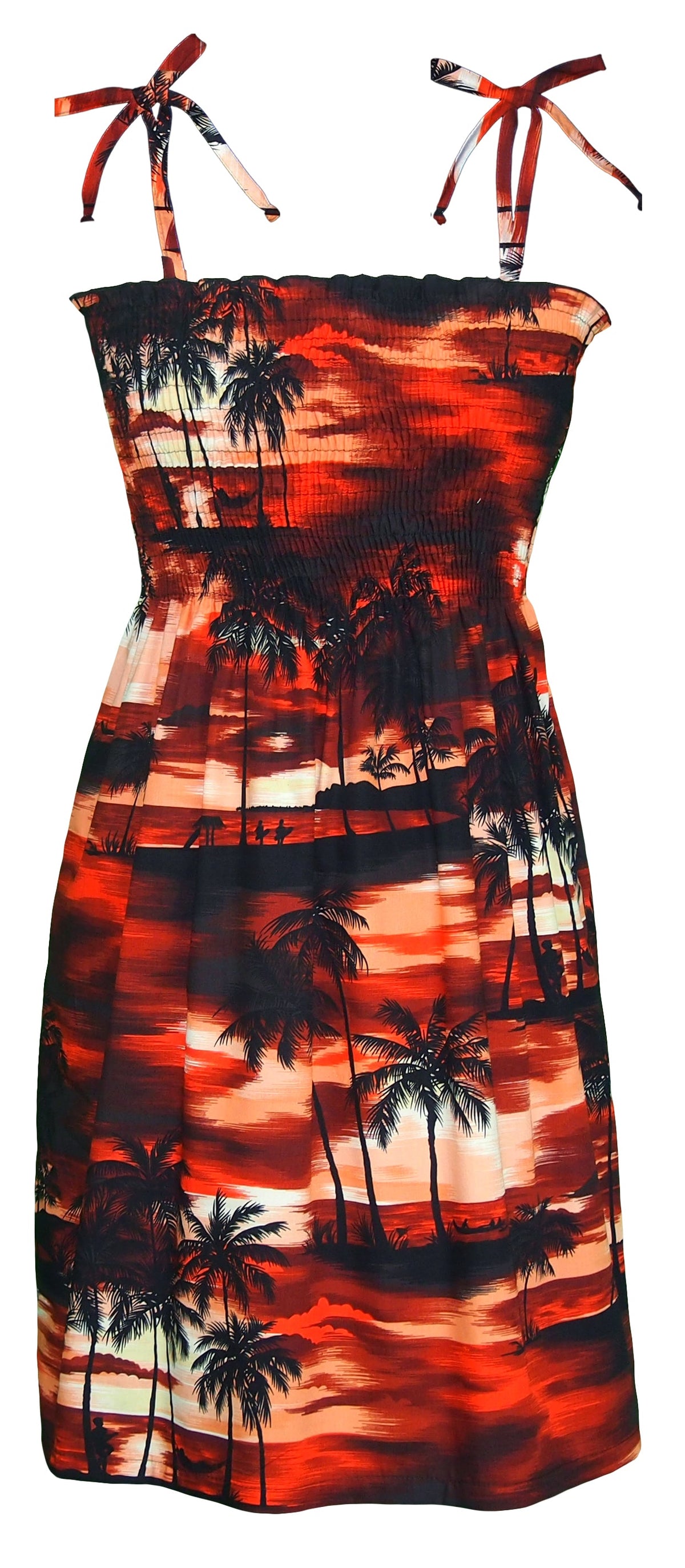Night Time Surf Smocked Tube Dress — Women's Sun Dresses — MauiShirts (view 8)