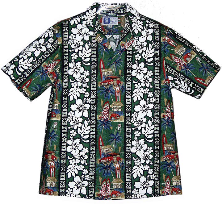 Surfboard Woodie Men's Shirt — Men's Cotton Shirts — RJC (view 3)