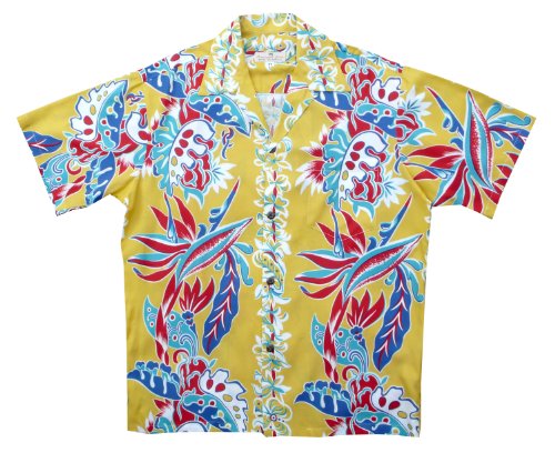 Bird of Paradise Monstera Panel Men's Vintage Shirt — Men's Rayon Shirts — MauiShirts (view 10)