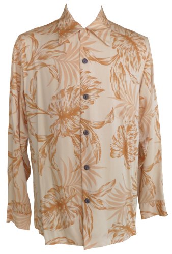 Monstera Palm Mens Long Sleeve Shirt — Men's Long Sleeve Shirts — Paradise Found (view 9)