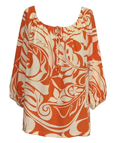RJC Womens Bold Beach Botanic II Peasant Blouse