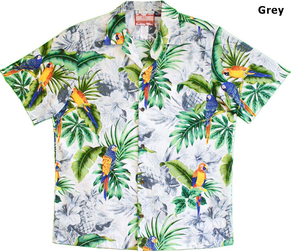 Resting Parrot Hawaiian Mens Shirt — Men's Cotton Shirts — RJC (view 4)