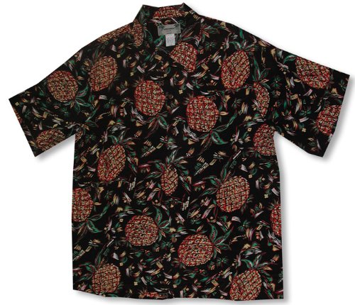 Pineapples Men's Original Vintage Kamehameha — Men's Rayon Shirts — RJC (view 11)
