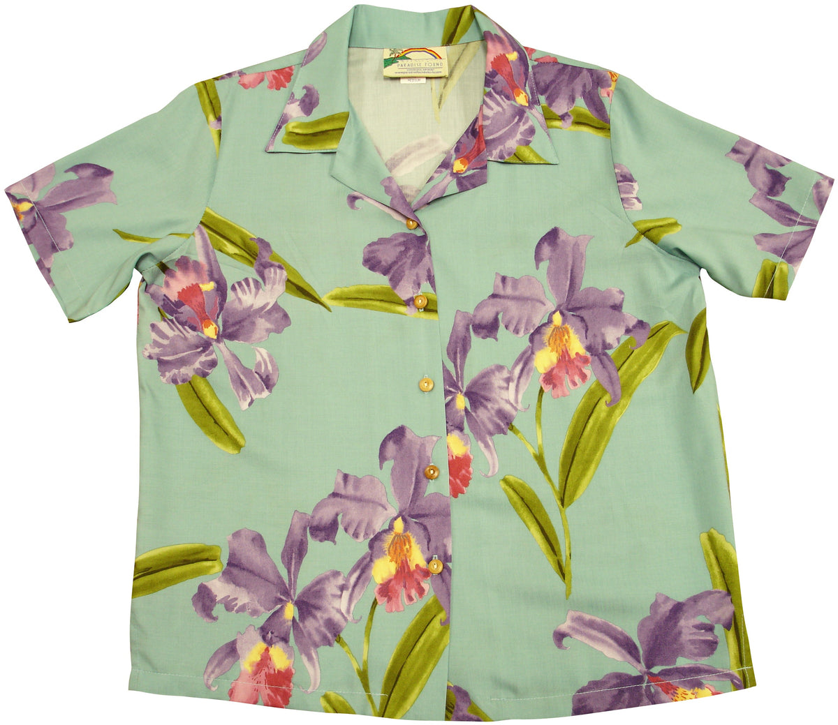 Double Orchid women's rayon shirt — Women's Camp Shirts — Paradise Found
