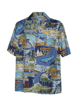 Route 66 Travel States Men's Shirt — Men's Cotton Shirts — Pacific Legend (view 9)