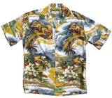 Rainbow Water Falls Men's Vintage Shirt — Men's Rayon Shirts — MauiShirts (view 7)
