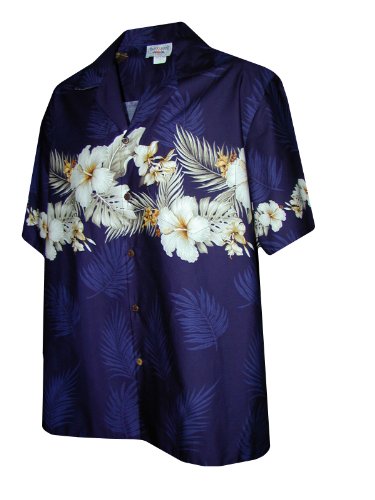 Tropical Garden Men's Chest Band Shirt — Men's Cotton Shirts — Pacific Legend (view 12)