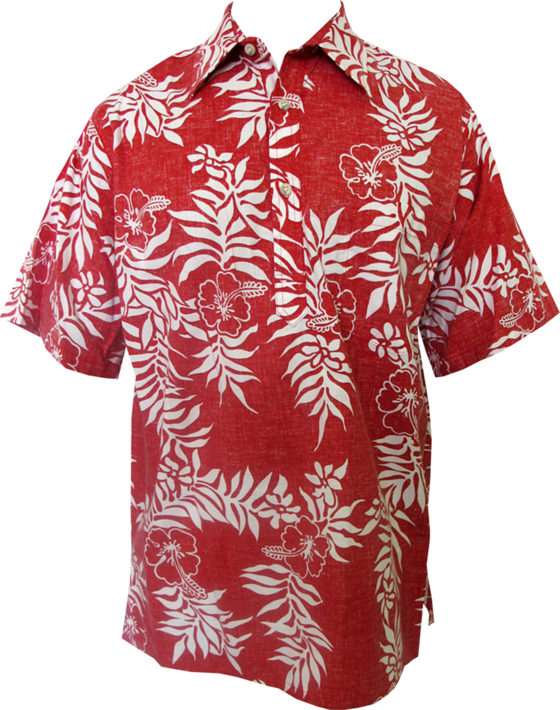 Mini Tahitian Mens Pullover Reverse Shirt — Men's Reverse Print Shirts — Go Barefoot (view 4)