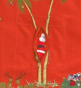 Christmas Peek-A-Boo Santa Embroidered Shirt — Men's Embroidered Shirts — MauiShirts (view 6)