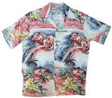Rainbow Water Falls Men's Vintage Shirt — Men's Rayon Shirts — MauiShirts (view 5)