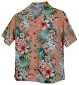 Tropical Flowers Panel Women's Shirt — Women's Cotton Shirts — Paradise Found (view 12)