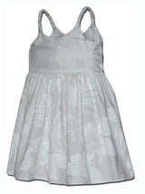 Elegant Tropical White Girl's Bungee Dress — Girls Dresses — MauiShirts