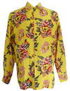 Ukulele Lei Men's Rayon Long Sleeve Shirt — Men's Long Sleeve Shirts — MauiShirts