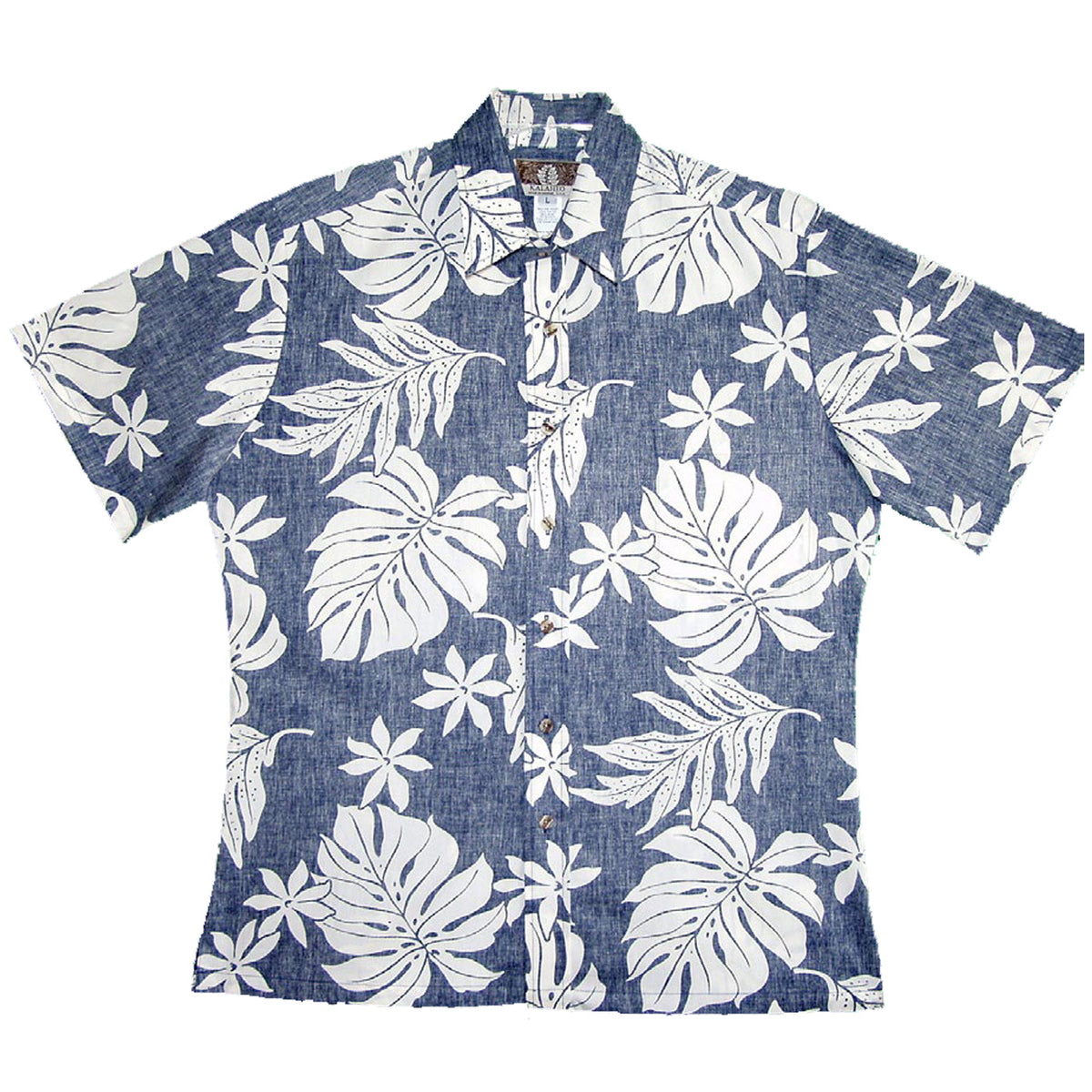 Magnificent Monstera Businessman's Reverse Cotton — Men's Reverse Print Shirts — MauiShirts (view 12)