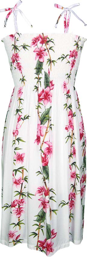 Plumeria Bamboo Panel Smocked Tube Dress — Women's Sun Dresses — MauiShirts