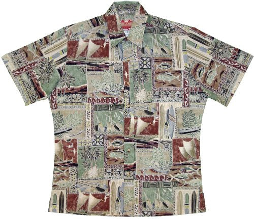 Polynesian Life Cycle Men's Reverse print aloha Shirt — Men's Reverse Print Shirts — RJC (view 5)