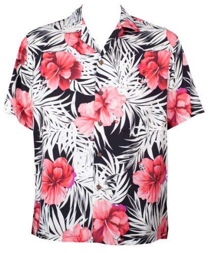 Big Hibiscus Men's Aloha Shirt — Men's Rayon Shirts — RJC