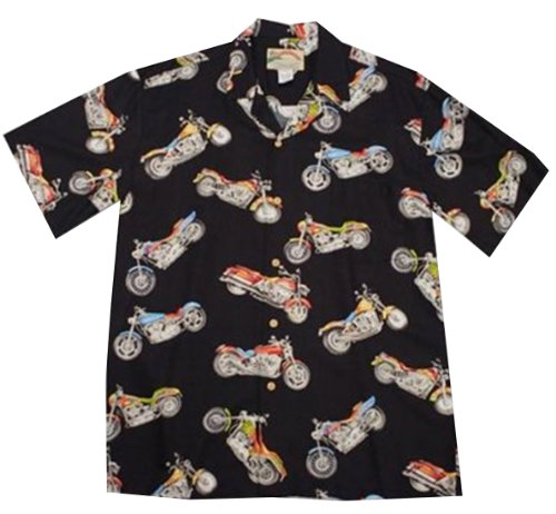 Maui Motorcycle Men's Rayon — Men's Rayon Shirts — Paradise Found
