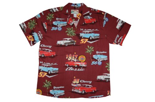 Classic Chevrolet Tri-Five Men's Aloha Shirt — Men's Rayon Shirts — Paradise Found (view 6)