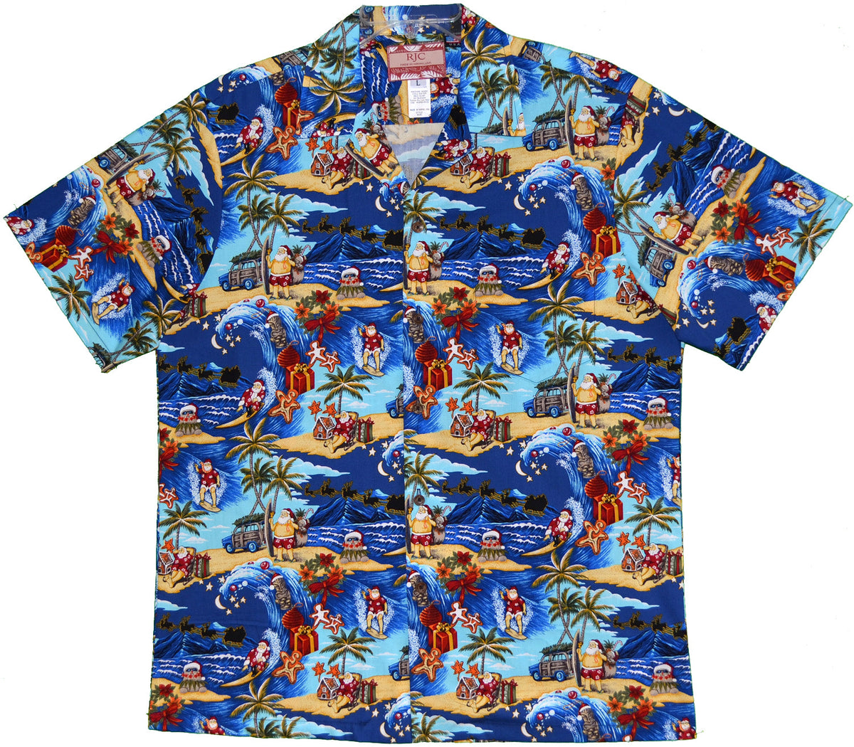 Santa's Christmas Break Mens Shirt — Men's Cotton Shirts — RJC (view 3)