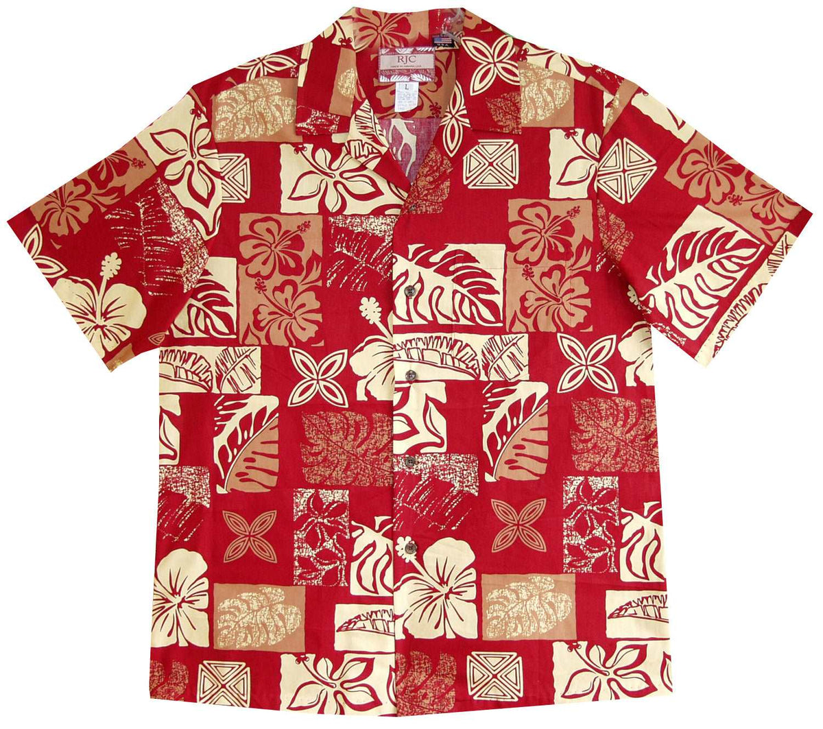 Bold Hawaiian Leaf men's shirt — Men's Cotton Shirts — RJC (view 3)