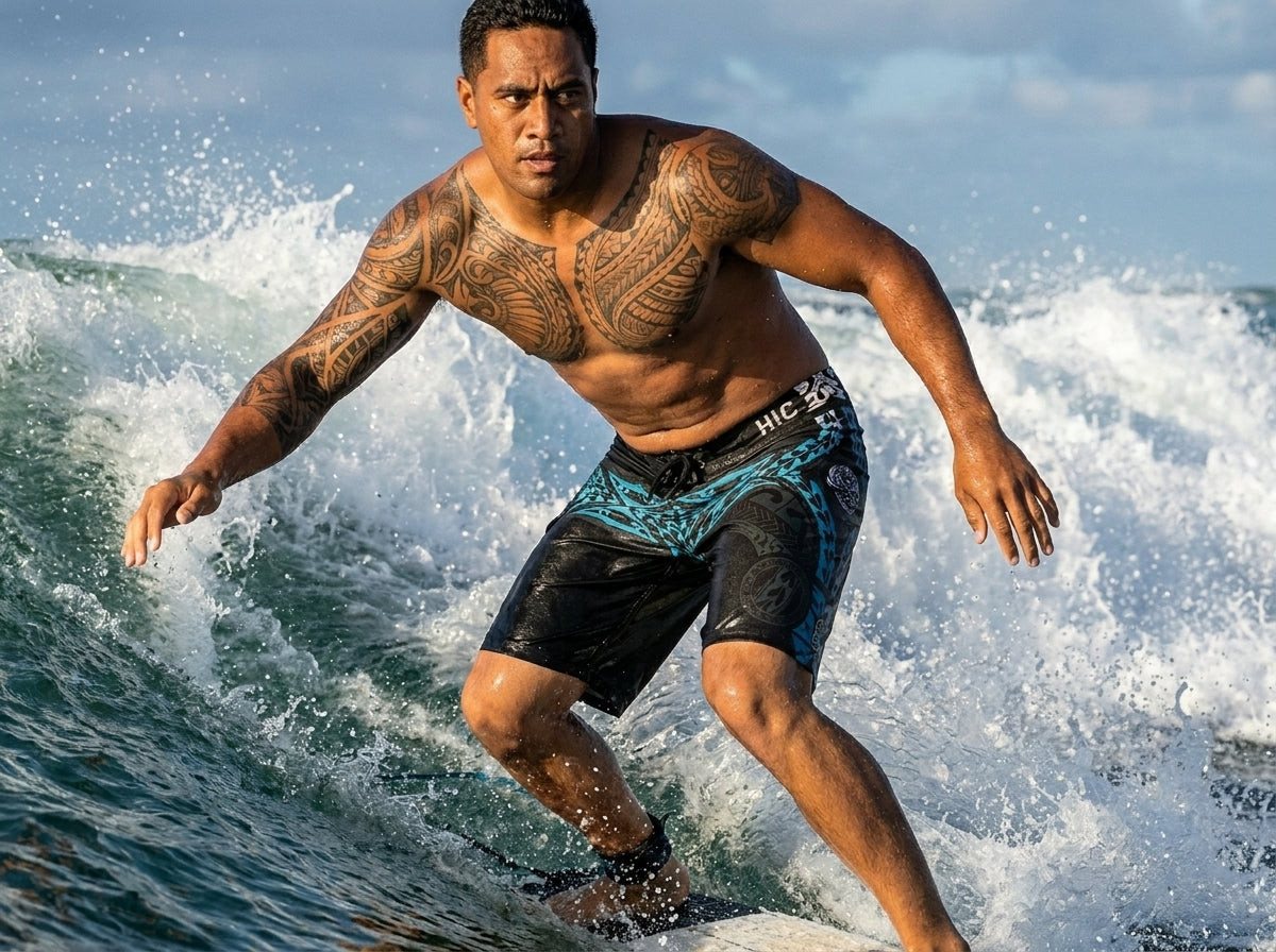 HIC Kanaha Quick Dry Board Shorts 20"-23.5" — Boardshorts — HIC (view 4)