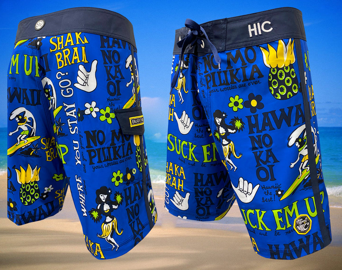 19" Suck Em Up 8 Way Stretch HIC Board Shorts — Boardshorts — HIC (view 9)