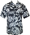 Lanai Reverse Print Placket Front Cotton Aloha Shirt — Men's Reverse Print Shirts — Go Barefoot
