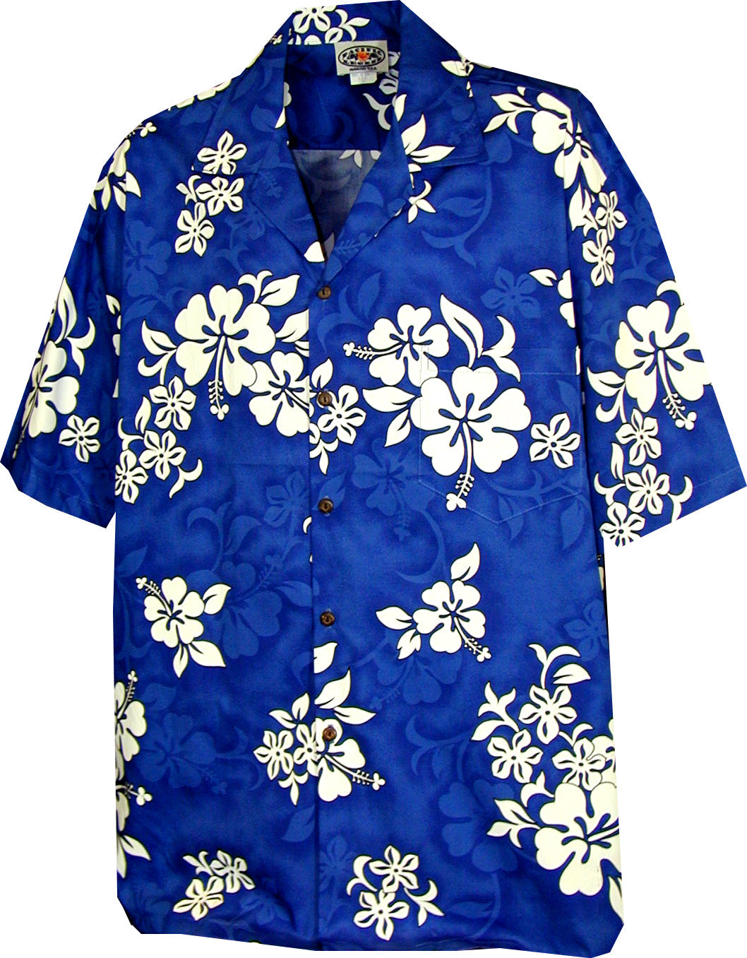 Shadow White Hibiscus Boy's Shirt — Boys Shirts — MauiShirts (view 3)