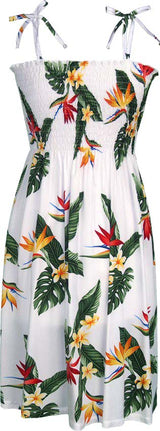 Bird of Paradise Display Smocked Tube Dress — Women's Sun Dresses — RJC